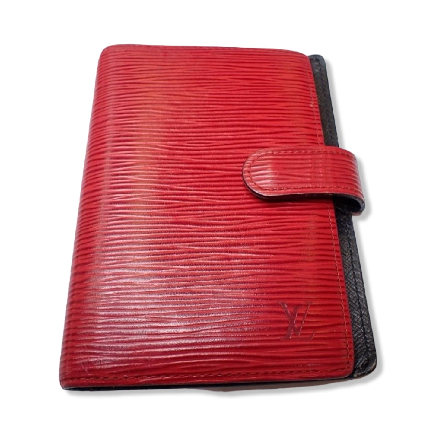 Pre-Owned Louis Vuitton Epi Leather Red Small Ring Agenda Cover - LV1340