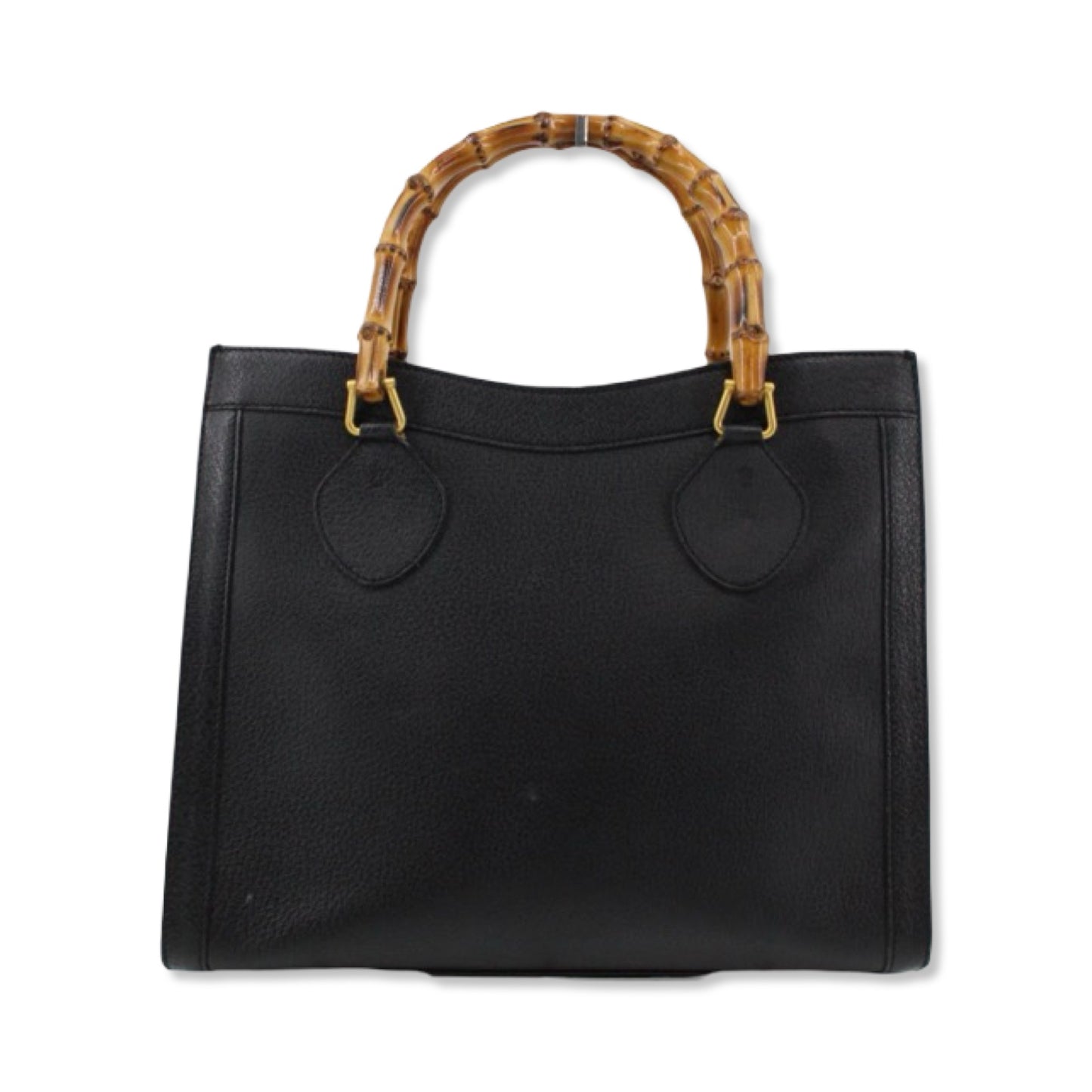 Pre-Owned Gucci Leather Bamboo Tote Bag - G1090