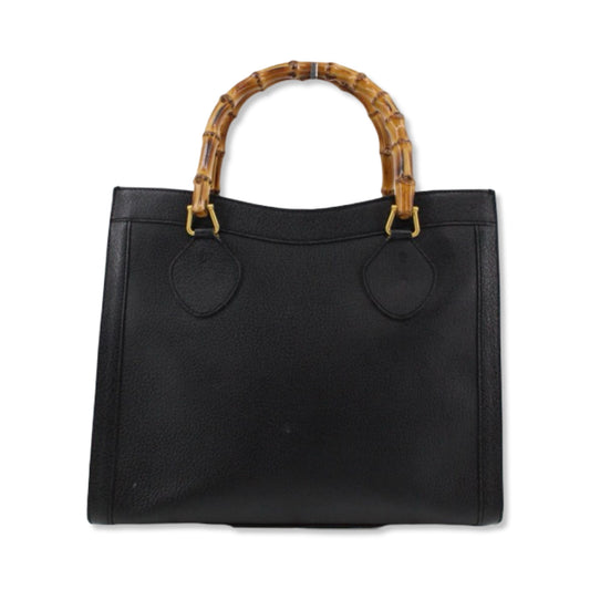 Pre-Owned Gucci Leather Bamboo Tote Bag - G1090
