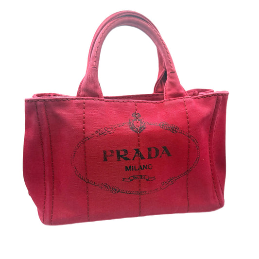 Pre-Owned Prada Canvas Canapa Convertible Tote - P1026