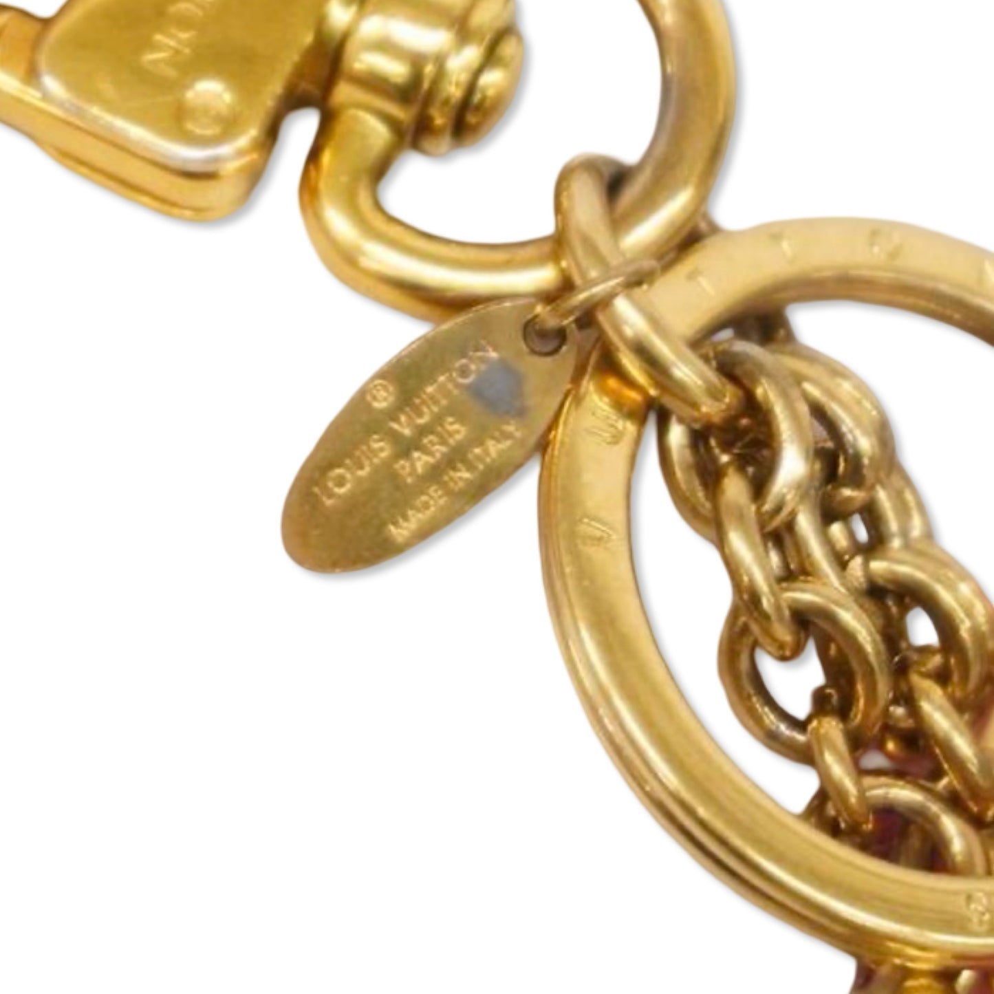 Pre-Owned Louis Vuitton Porte Cray Color Line Key Ring - LV1661