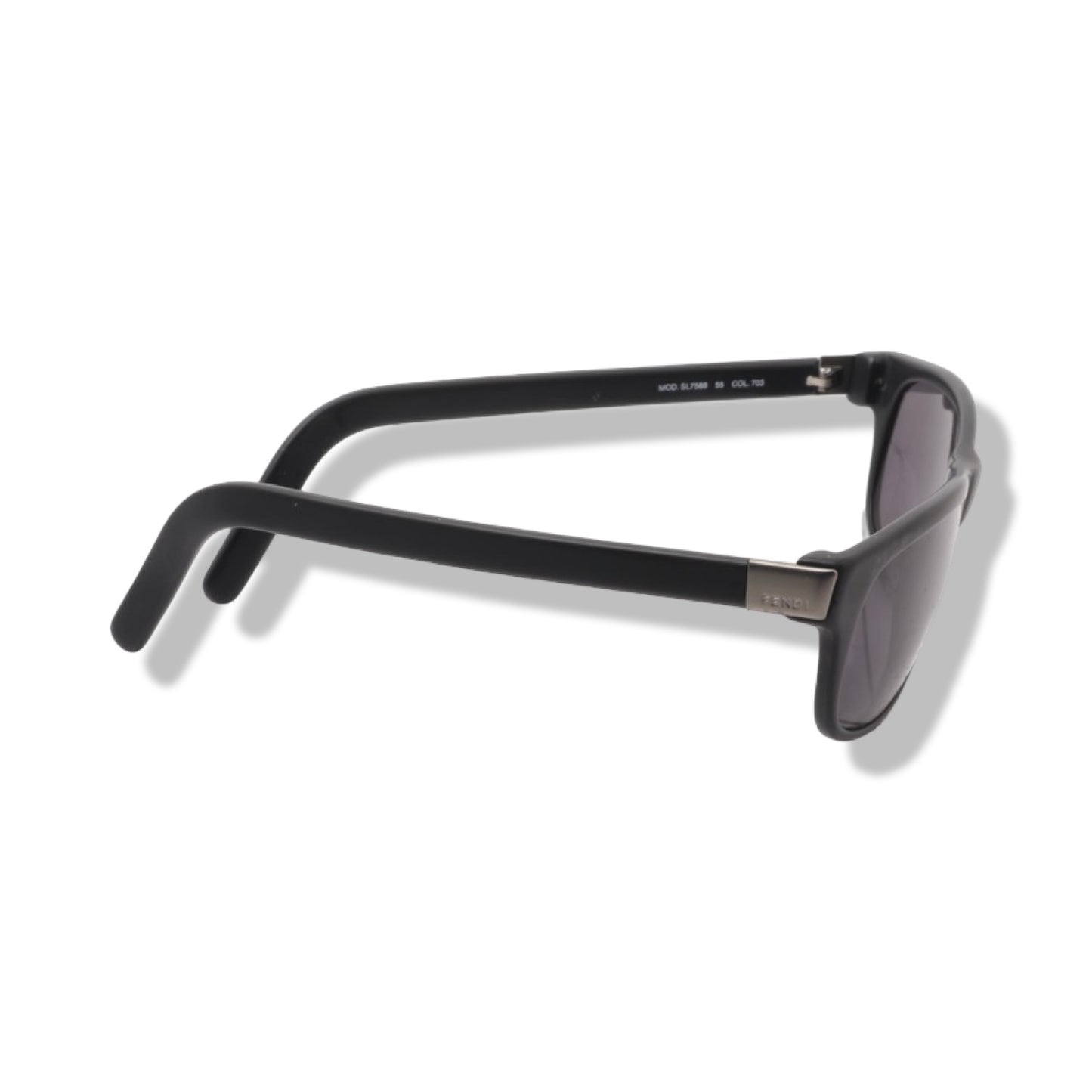 Pre-Owned Fendi Full Rim Wellington Black Sunglasses - FEN1008