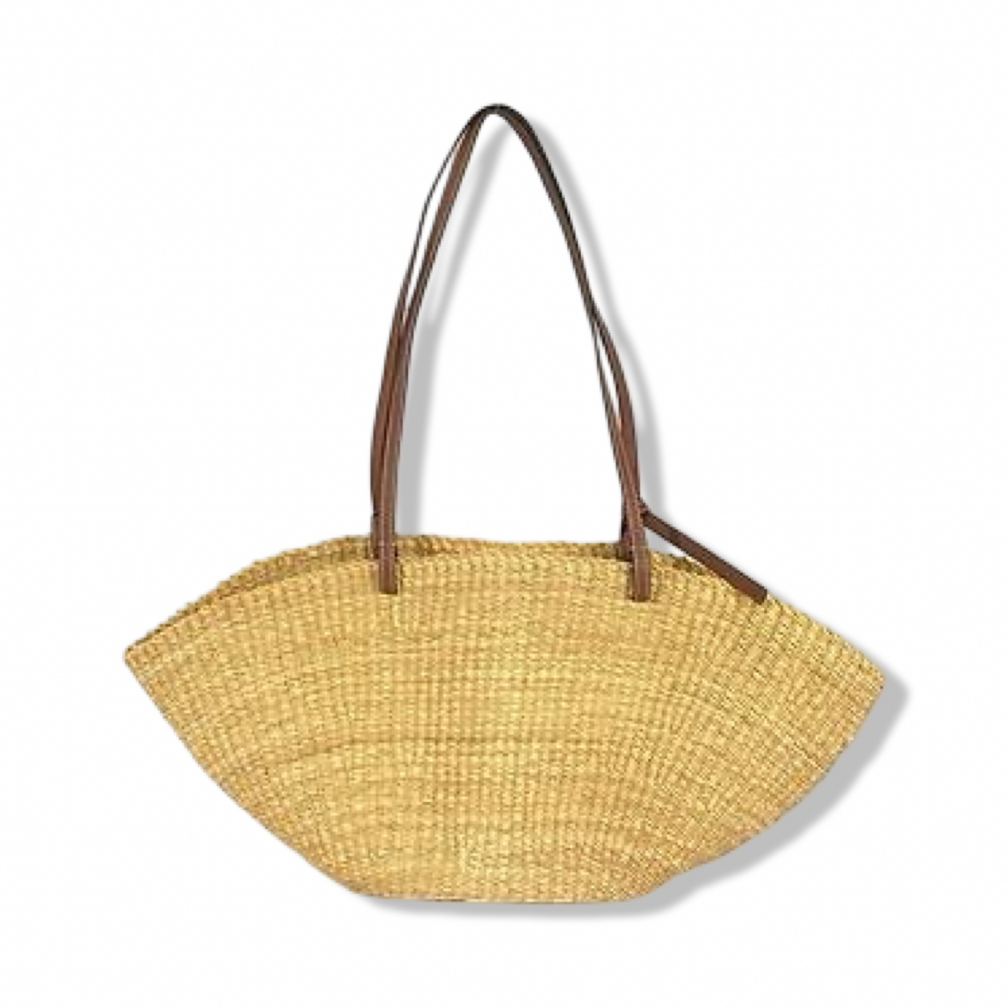 Pre-Owned Loewe Anagram Raffia Shell Basket Tote Bag Small - LOE1012