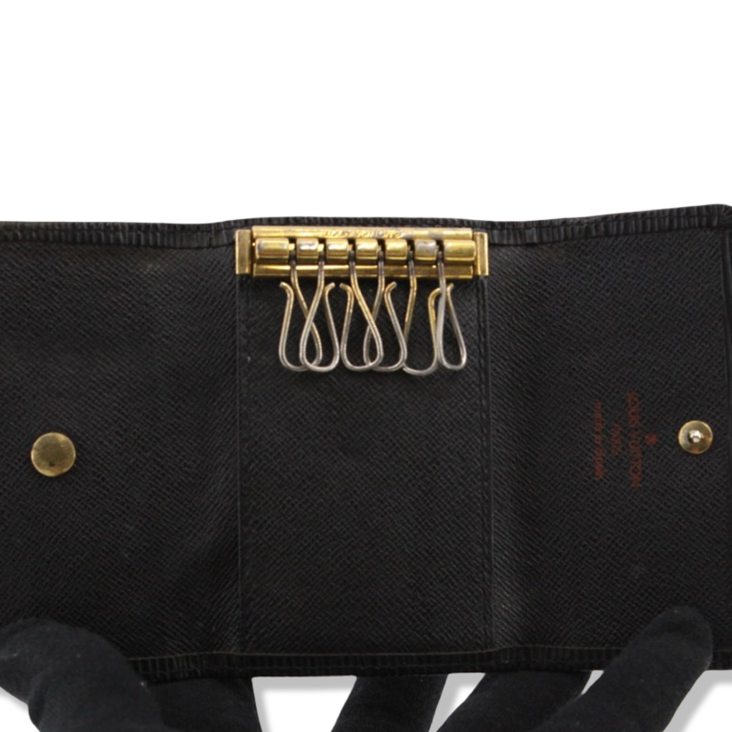 Pre-Owned Louis Vuitton Multicle 6 Key Case Black Epi Leather - LV1424
