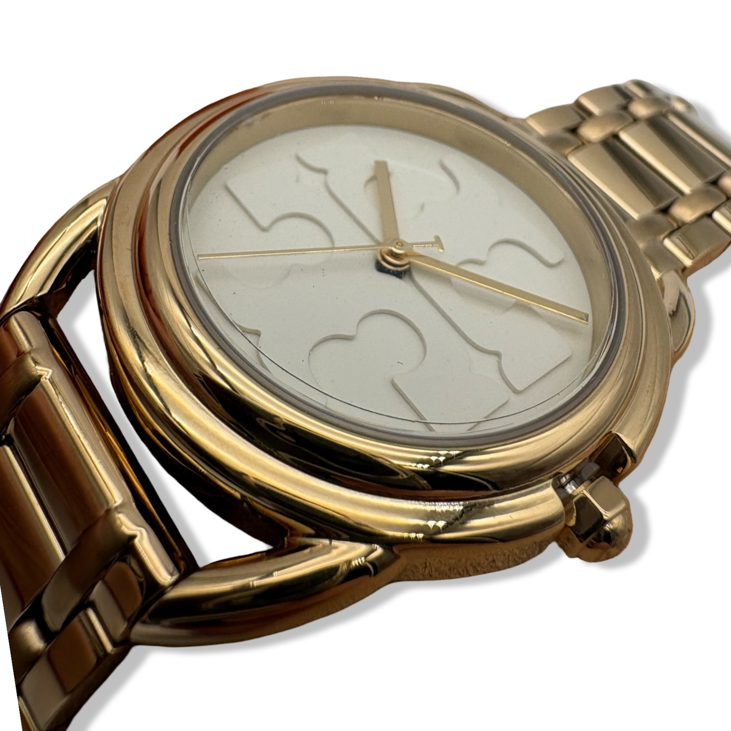 Pre-Owned Tory Burch Women's The Miller Gold-Tone Stainless Steel Bracelet Watch 32mm TBW7220 - B0B5TKLKNQ