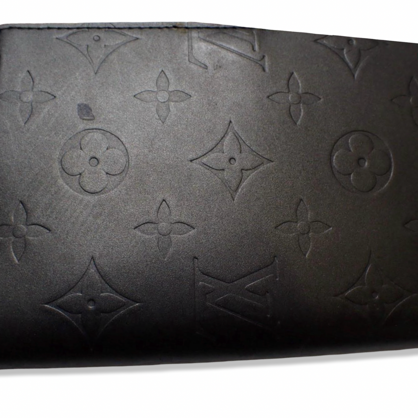 Pre-Owned Louis Vuitton Monogram Vernis Mat Leather Silver Small Ring Agenda Cover - LV2050