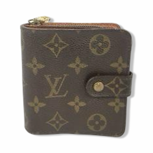 Pre-Owned Louis Vuitton Monogram Canvas Compact Zip Wallet - LV2005