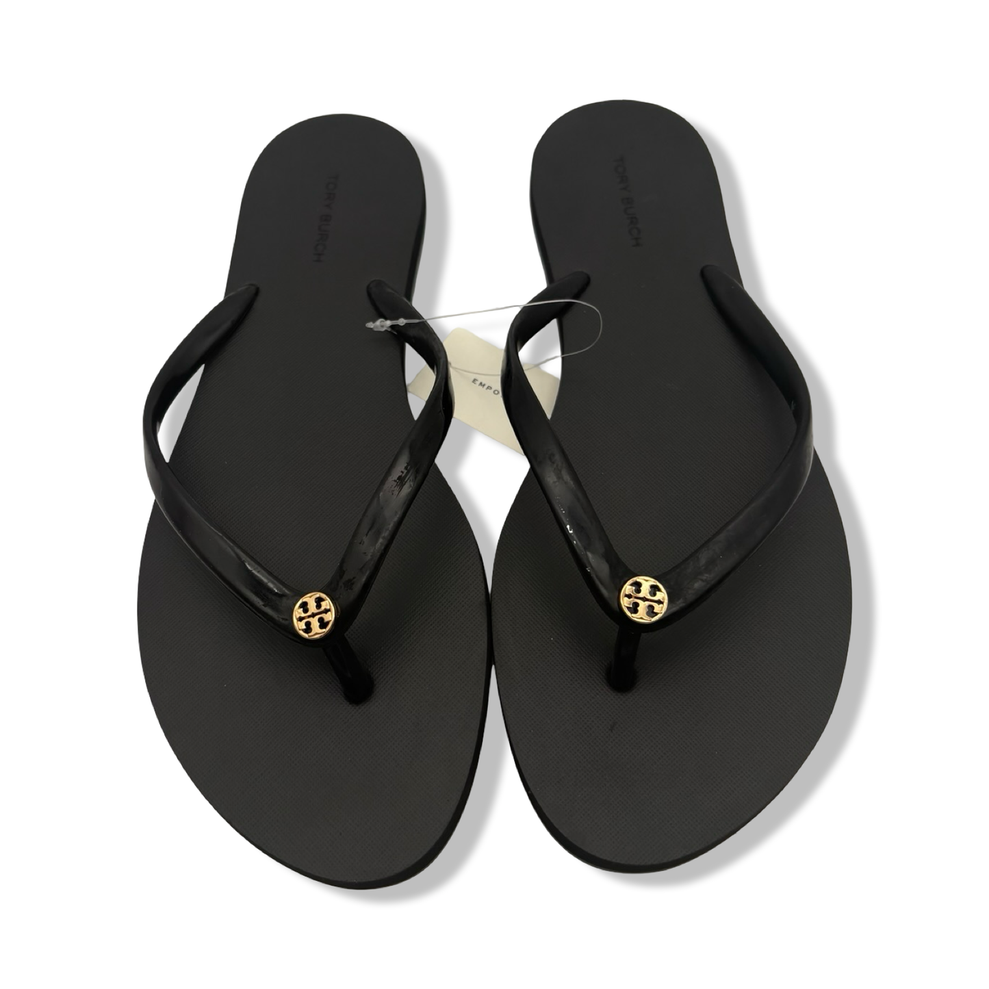 Pre-Owned Tory Burch Women's Chelsea Flip Flop Sandals 171947 (Perfect Black, US Footwear Size System, Adult, Women, Numeric, Medium, 9) - B0F9ZT5N3B