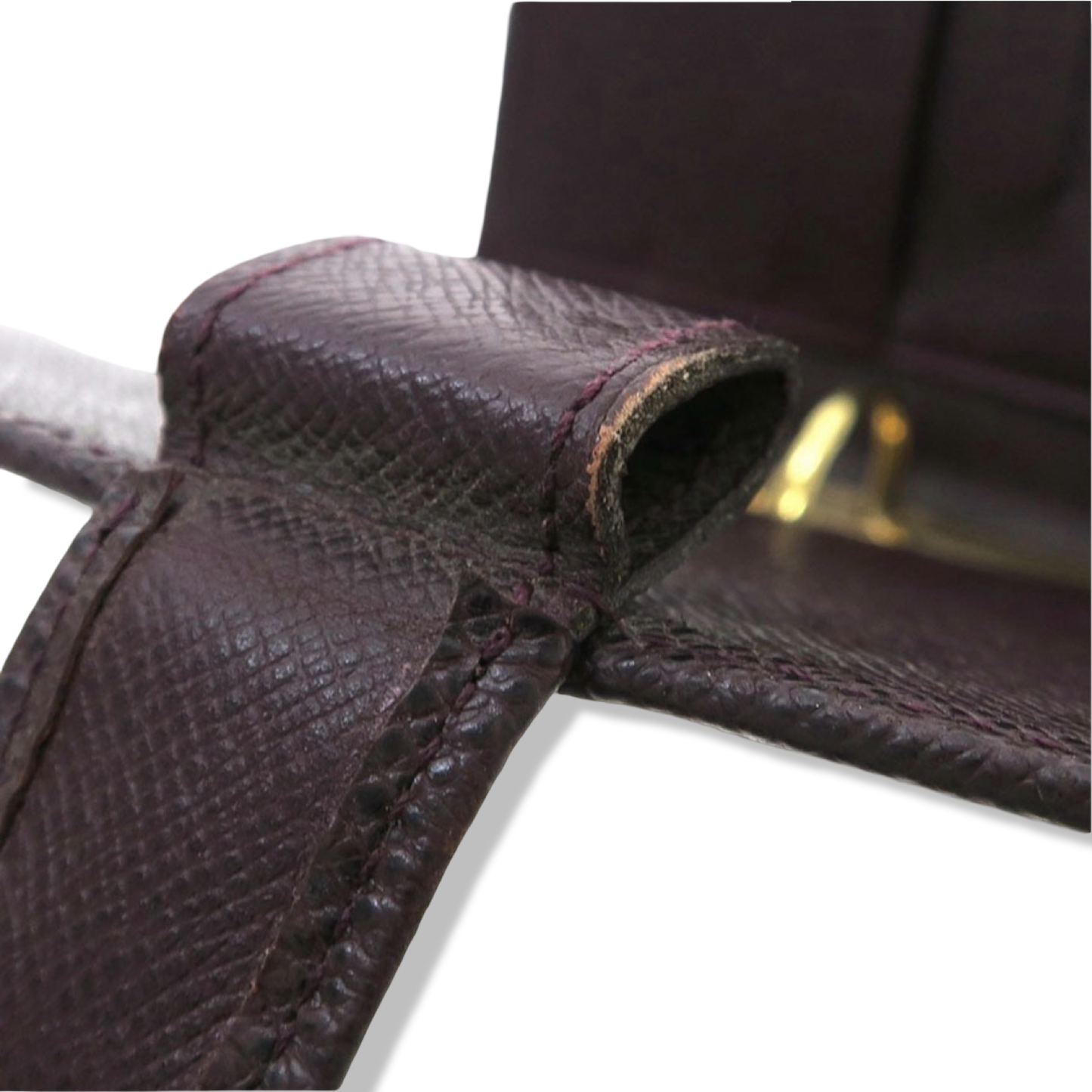 Pre-Owned Louis Vuitton Taiga Leather Burgundy Medium Ring Agenda - LV1992