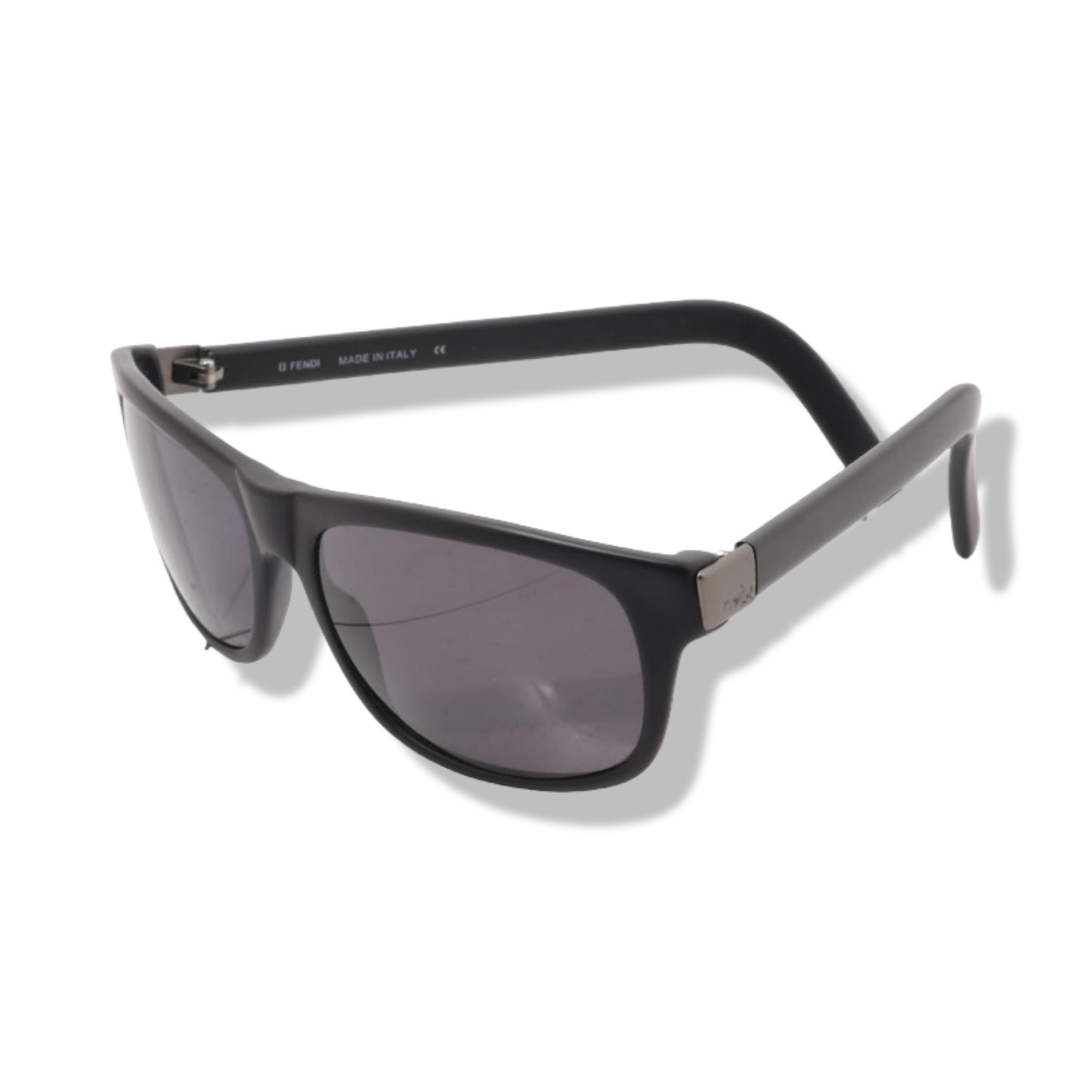 Pre-Owned Fendi Full Rim Wellington Black Sunglasses - FEN1008