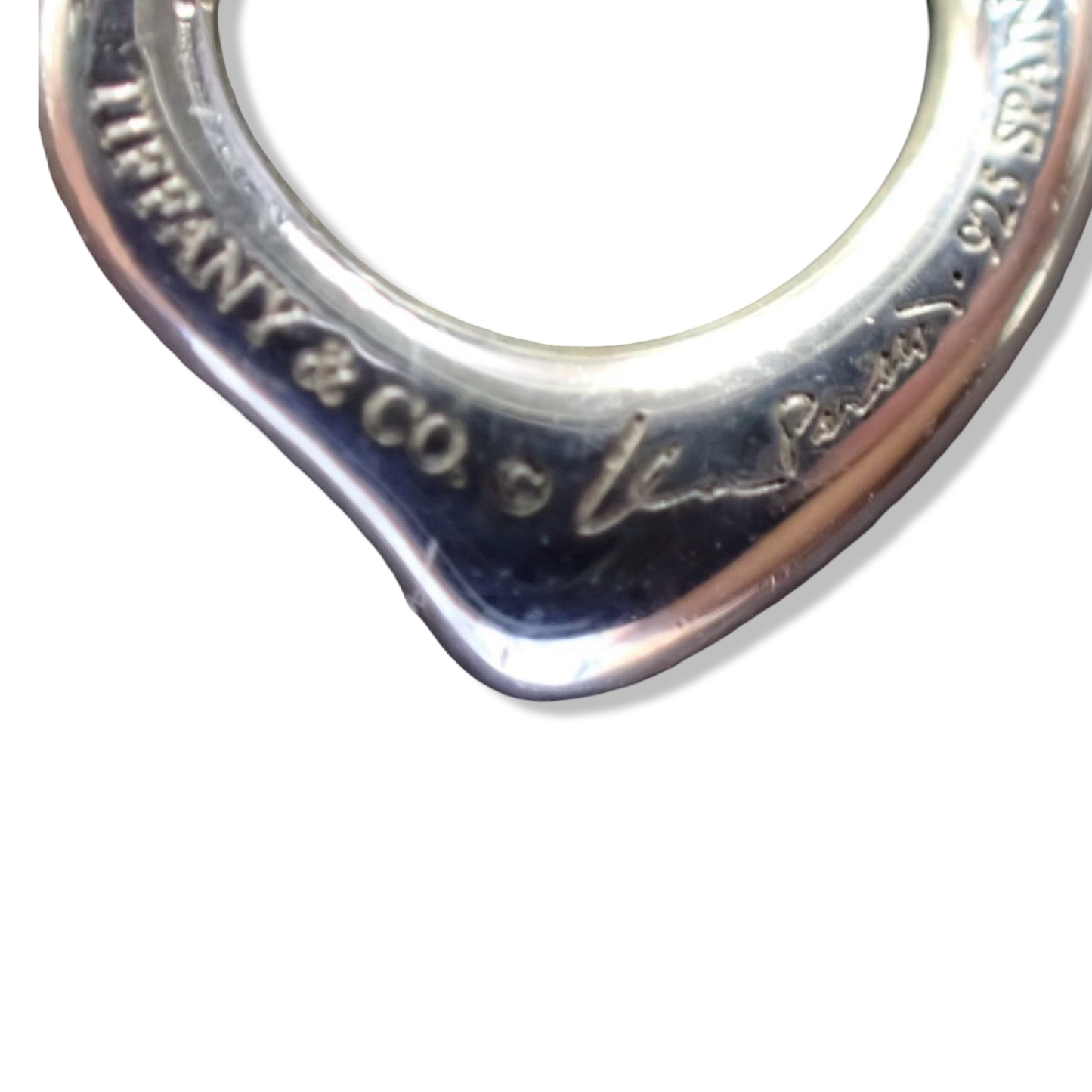 Pre-Owned Tiffany Silver Open Heart Earrings - Stud - TIF1054