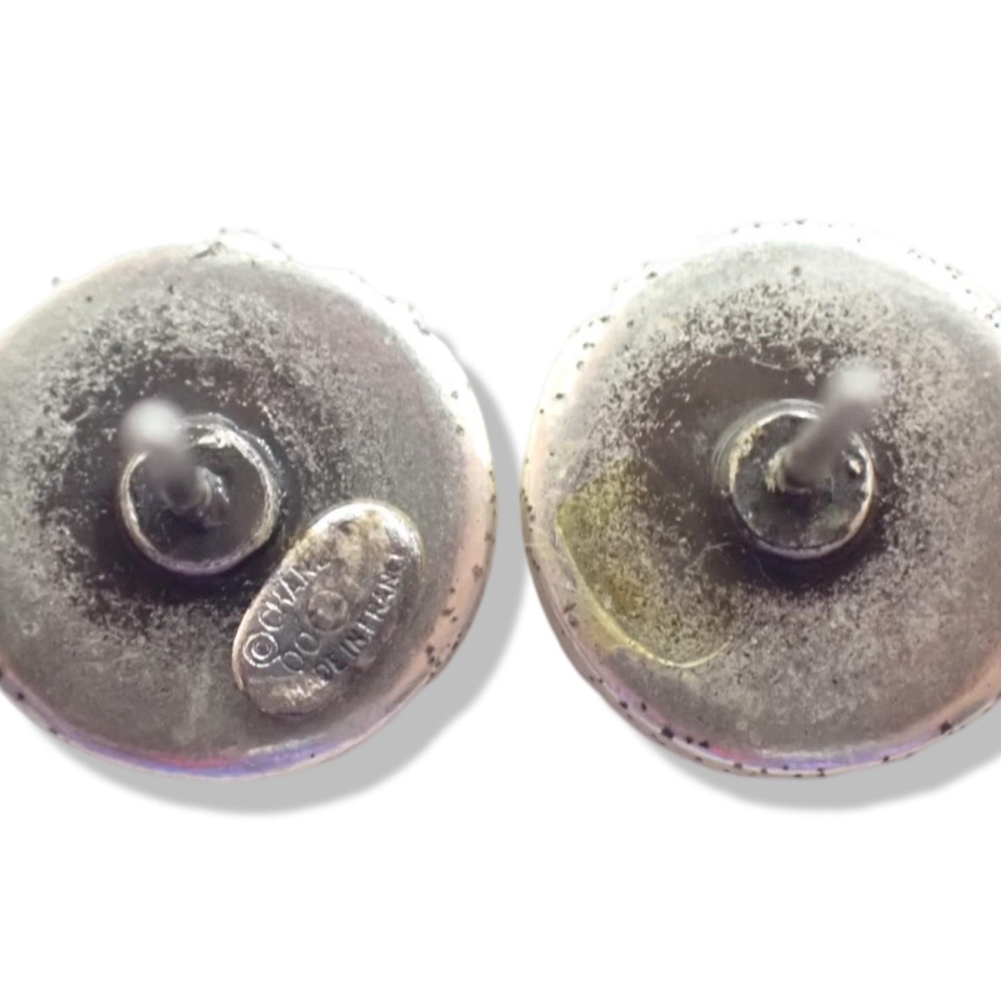 Pre-Owned Chanel Coco Button Pierced Earrings - CH1040