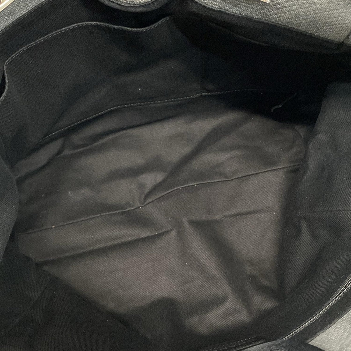 Pre-Owned Chanel Deauville MM Canvas and Leather Tote Bag Gray - CH1046