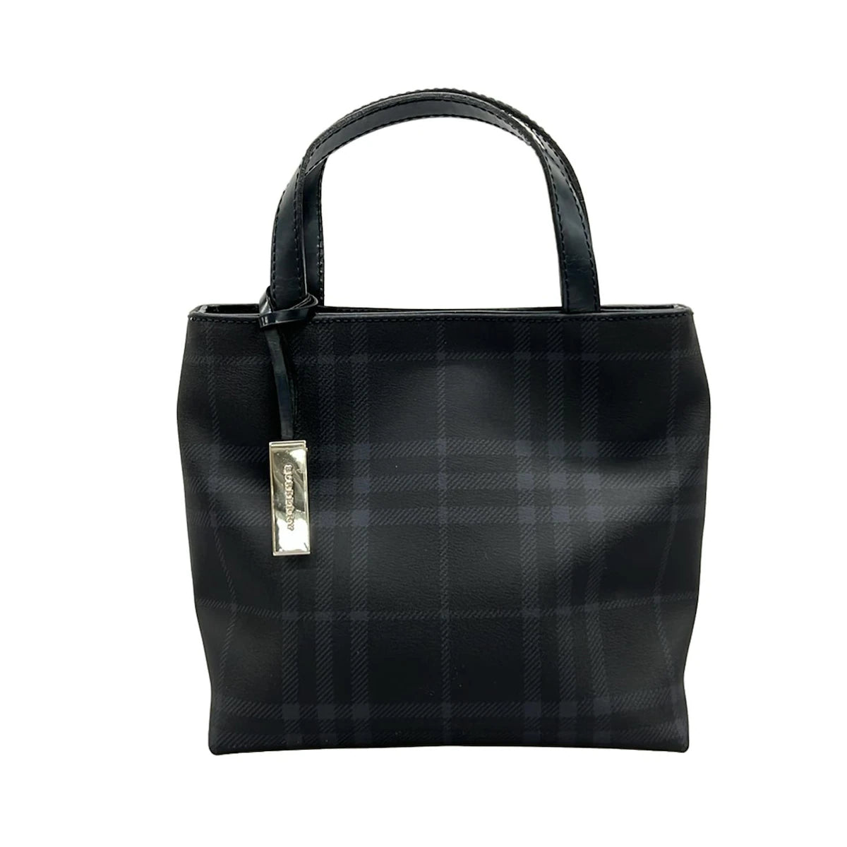 Pre-Owned Burberry Nylon Black and Blue Tote Bag - BB1057