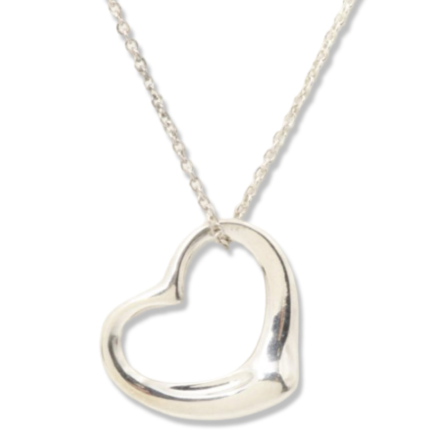 Pre-Owned Tiffany & Co. Open Heart Pendant Medium - 22mm wide - TIF1026