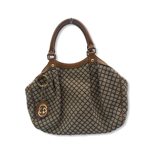 Pre-Owned Gucci Diamante Canvas Top Handle Bag - G1192