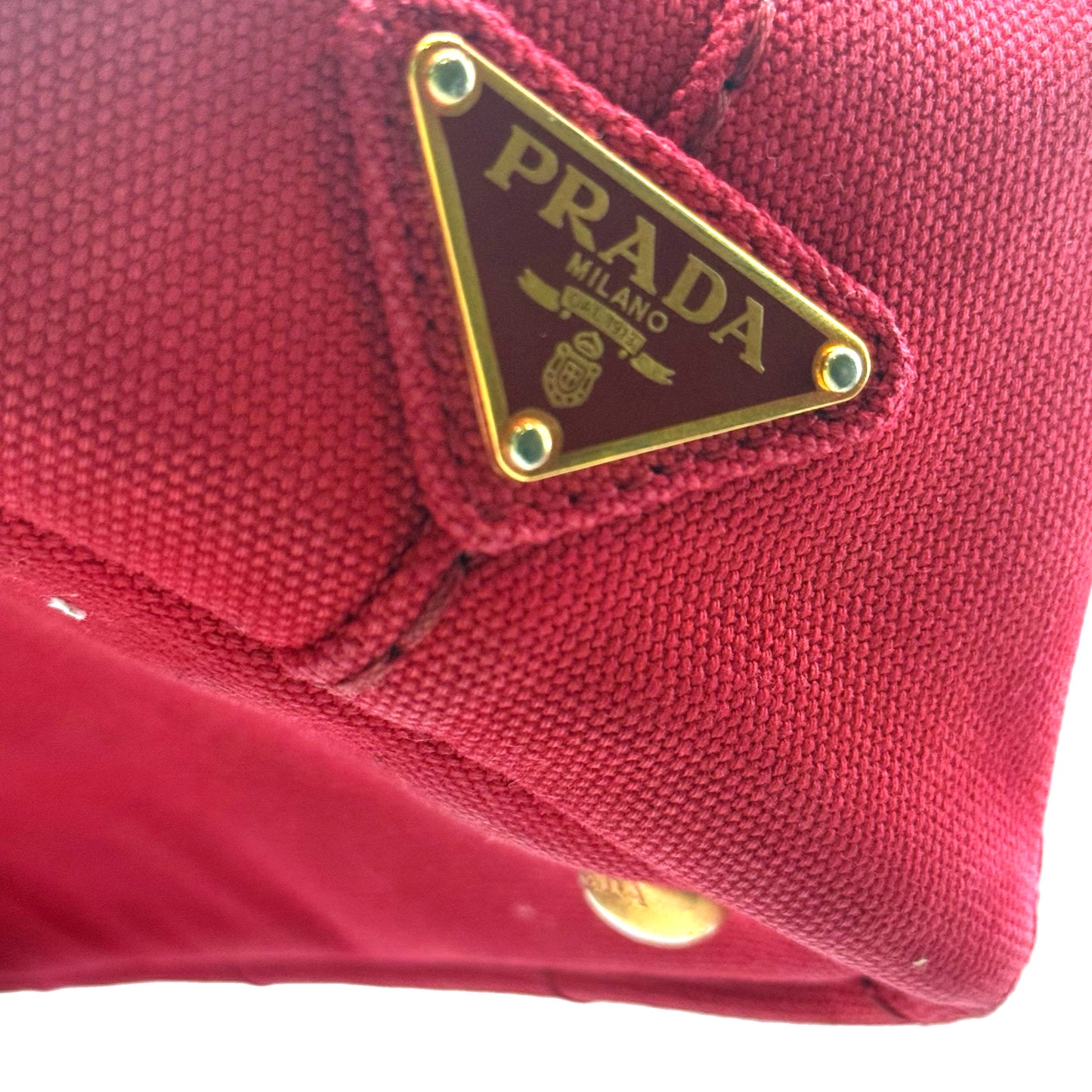 Pre-Owned Prada Canvas Canapa Convertible Tote - P1026