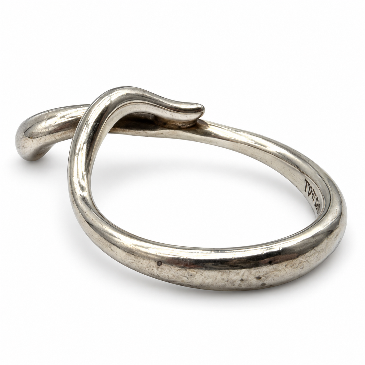 Pre-Owned Tiffany & Co Sterling Silver Elsa Peretti Vintage Teardrop Ring - Size 4 - TIF1072