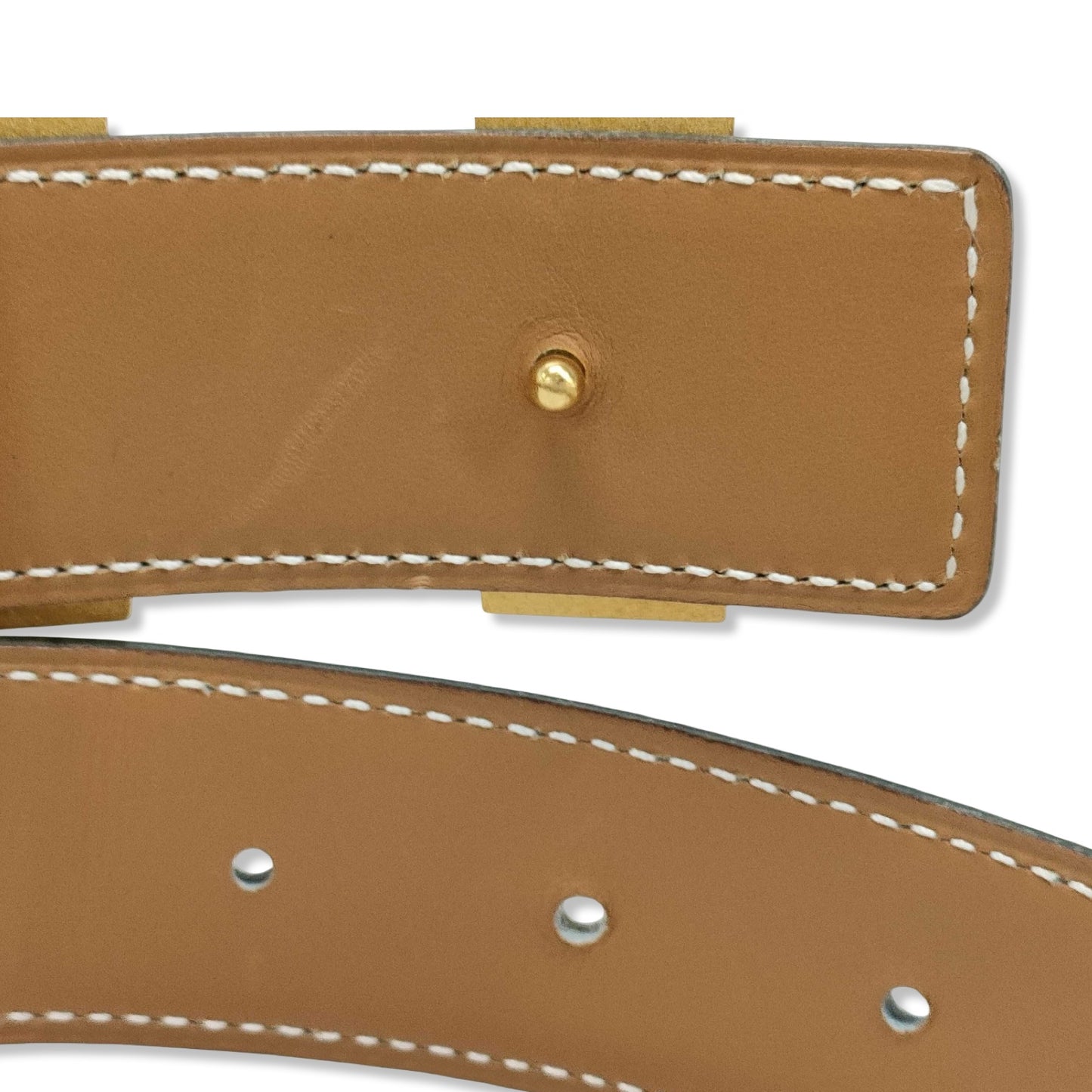 Pre-Owned Hermes Constance Leather Belt - Size 75 - HER1026