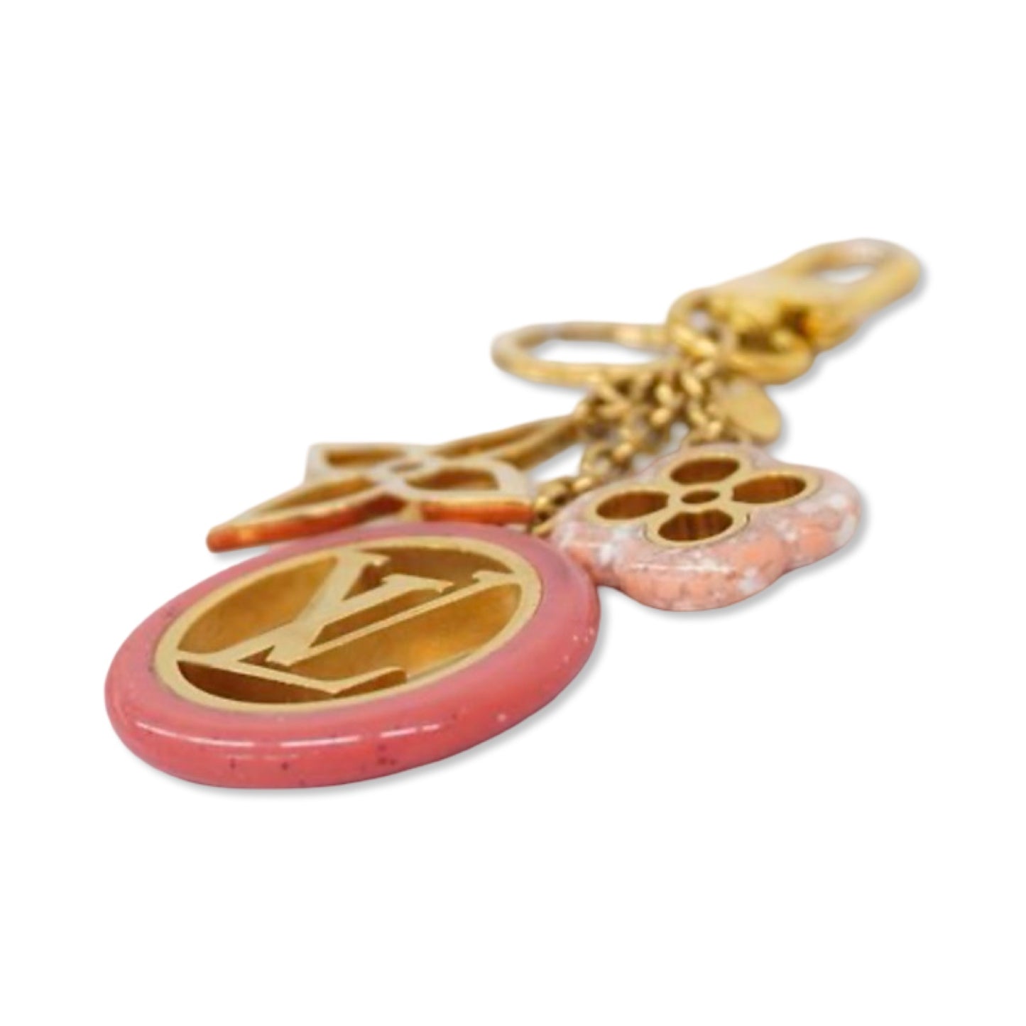 Pre-Owned Louis Vuitton Porte Cray Color Line Key Ring - LV1661