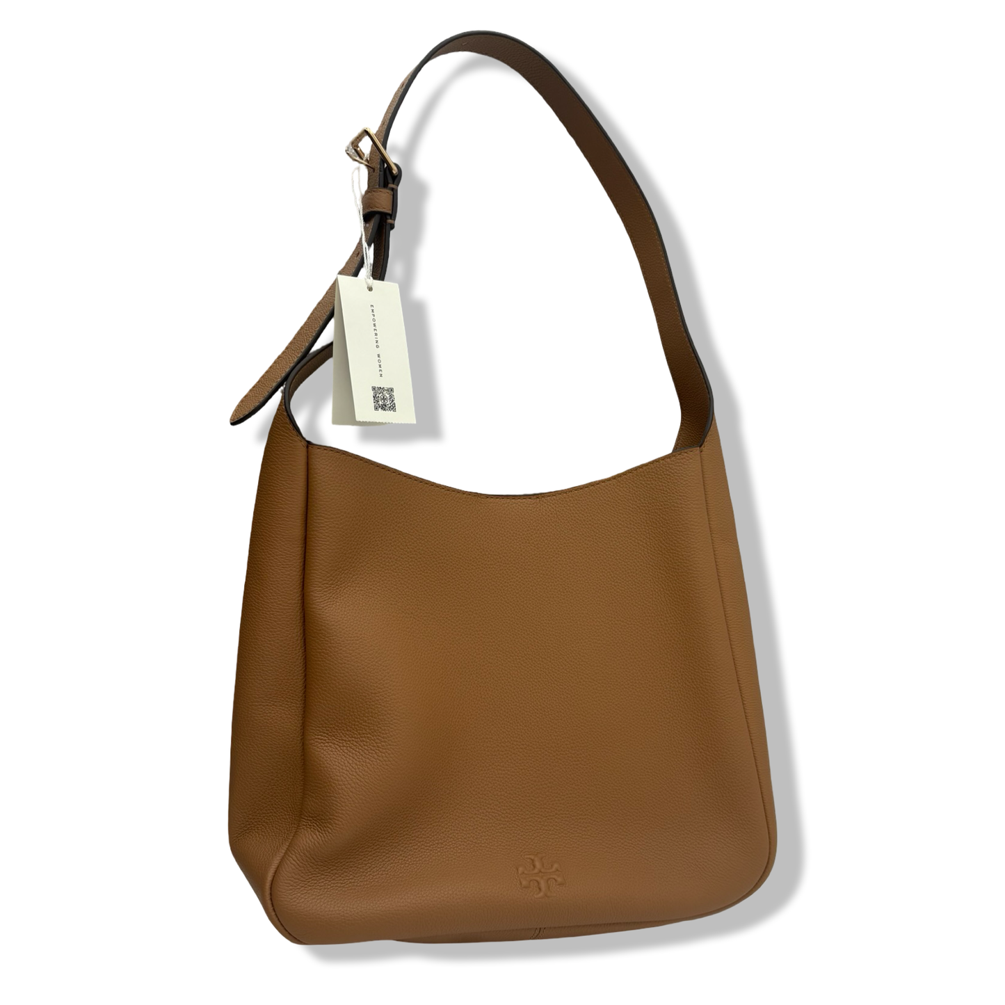 Pre-Owned Tory Burch Women's Pebbled Leather Thea Slouchy Shoulder Bag (Tiramisu) - B0F8319CFD