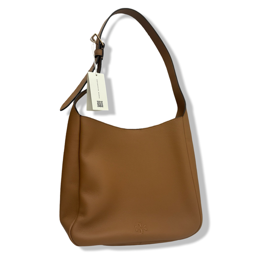 Pre-Owned Tory Burch Women's Pebbled Leather Thea Slouchy Shoulder Bag (Tiramisu) - B0F8319CFD