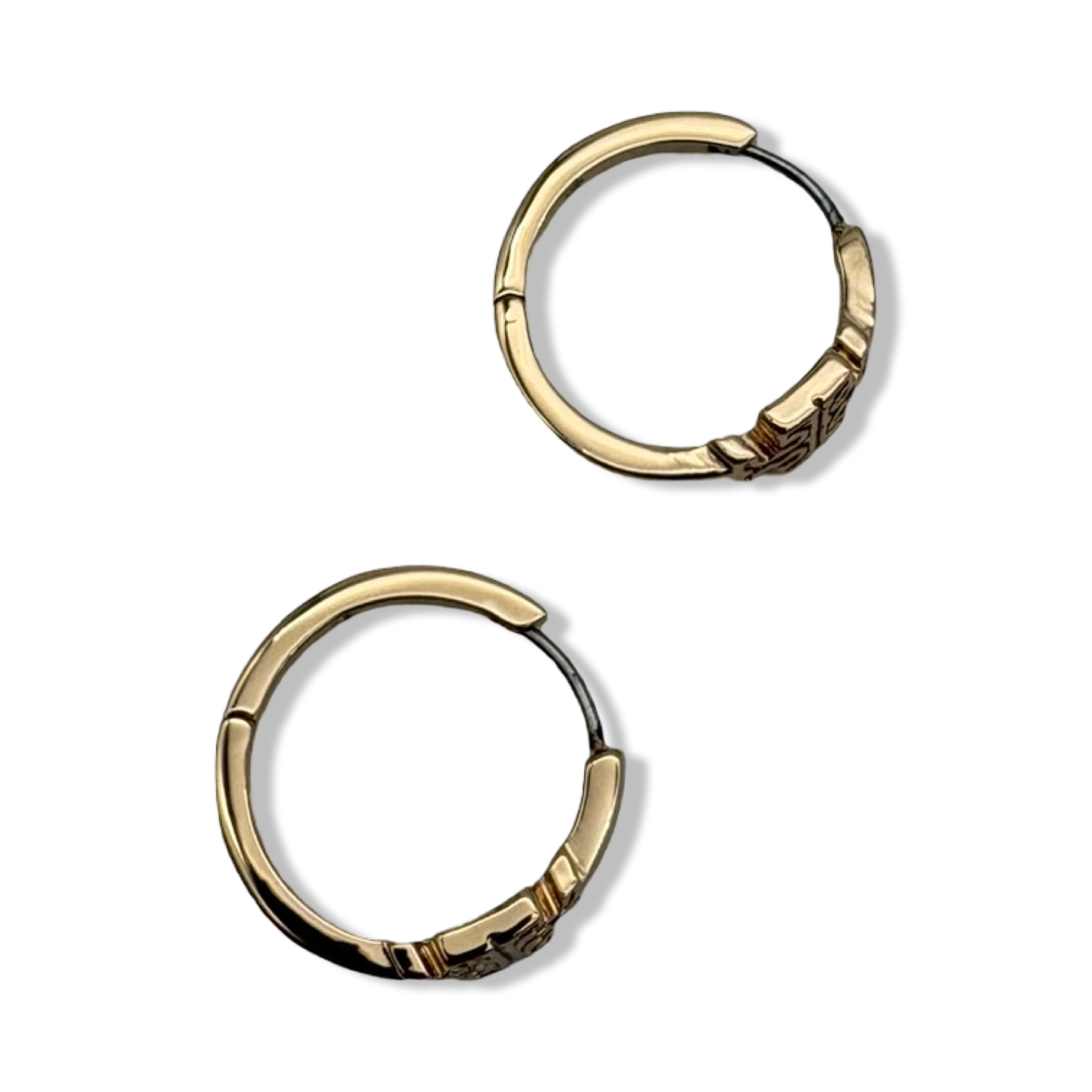 Pre-Owned Tory Burch Britten Hoop Earrings 154591 in gold-tone - B0CNQBHRHQ