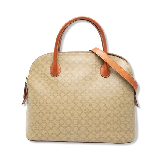 Pre-Owned Celine Macadam Coated Canvas Dome Satchel Crossbody - CELINE1033