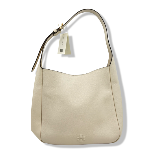 Pre-Owned Tory Burch Women's Pebbled Leather Thea Slouchy Shoulder Bag (New Ivory) - B0FTZFZQGB