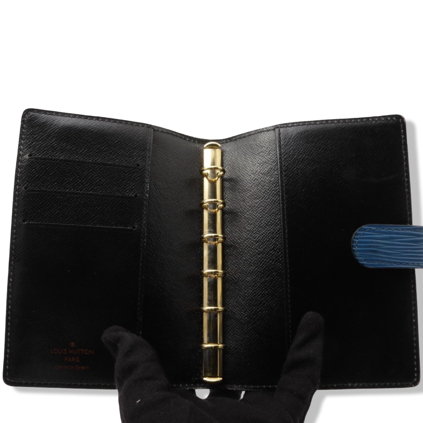 Pre-Owned Louis Vuitton Epi Leather Toledo Blue Small Ring Agenda Cover - LV2033