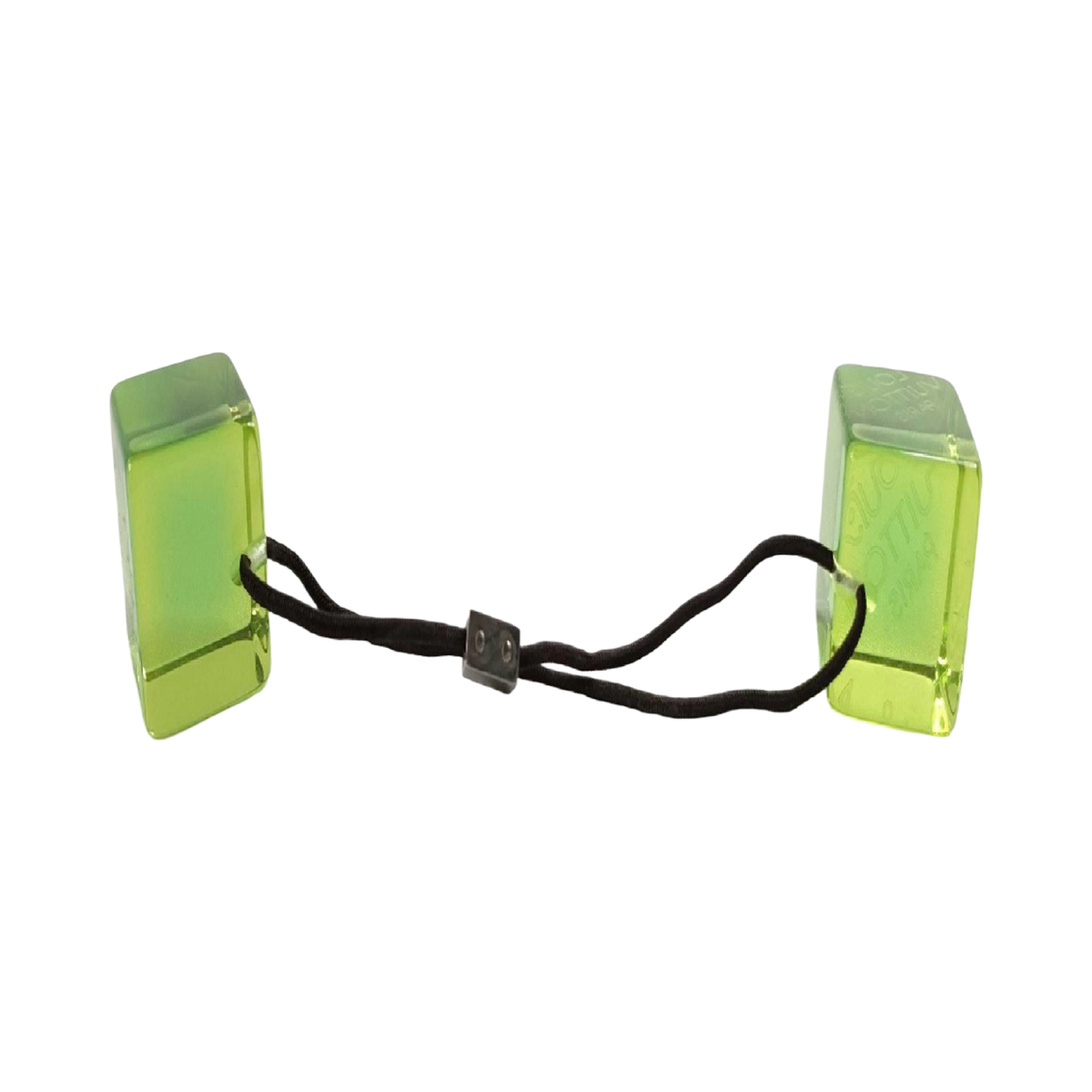 Pre-Owned Louis Vuitton Cube Logo Green Hair Tie - LV2104