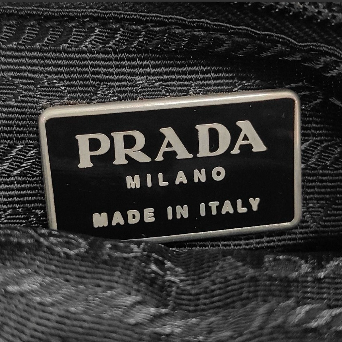 Pre-Owned Prada Top Handle Black Nylon Bag - P1048