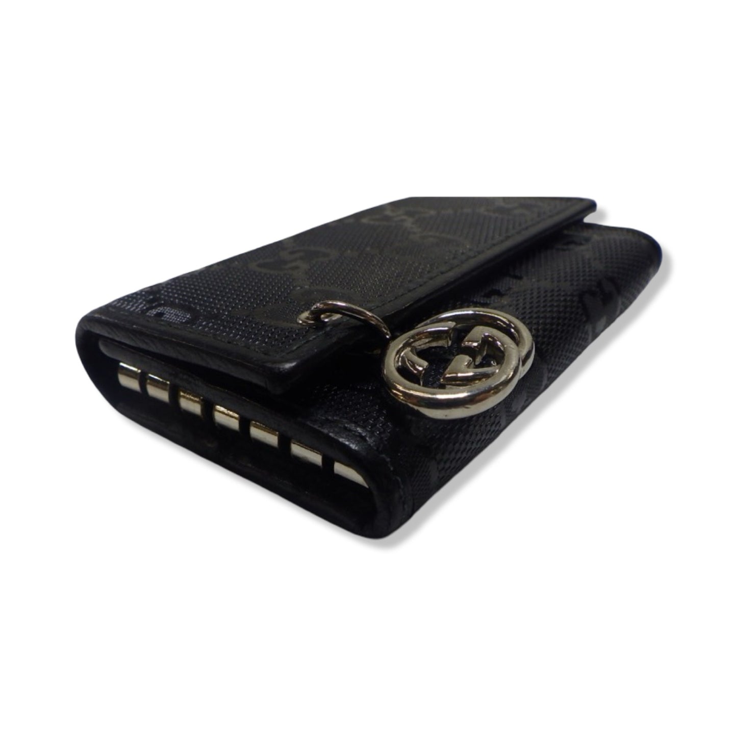 Pre-Owned Gucci GG Supreme Canvas Key Holder with GG Charm - G1097