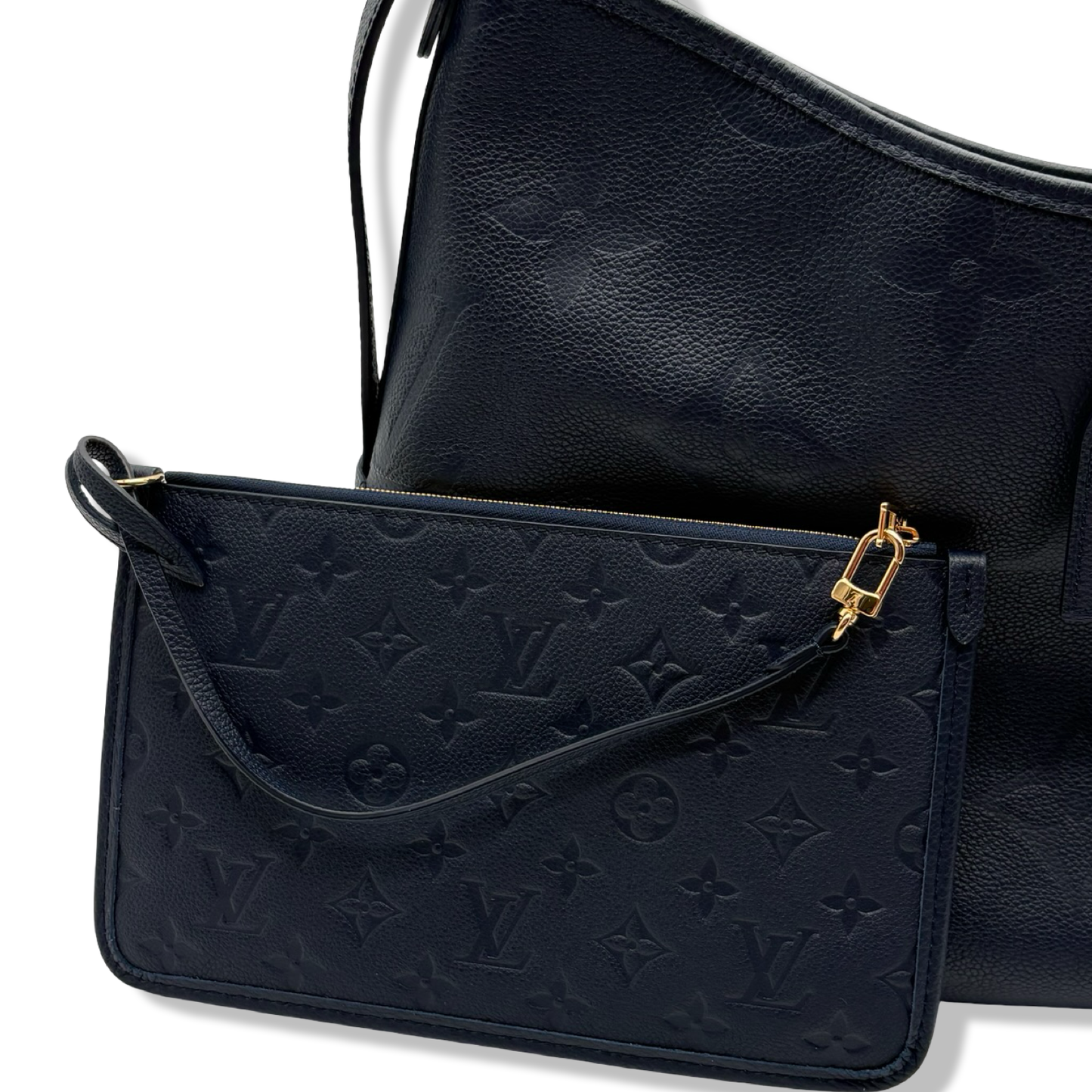 Pre-Owned Louis Vuitton Empreinte Leather CarryAll MM Navy - LV1967