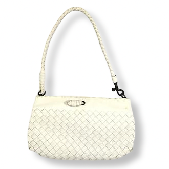 Pre-Owned Bottega Veneta Intrecciato Handbag Leather - White  - BV1010