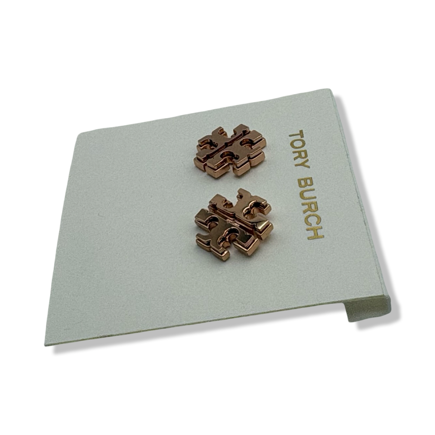 Pre-Owned Tory Burch Women's Large Logo Stud Earrings (Tory Gold) - B0CPYSWG54