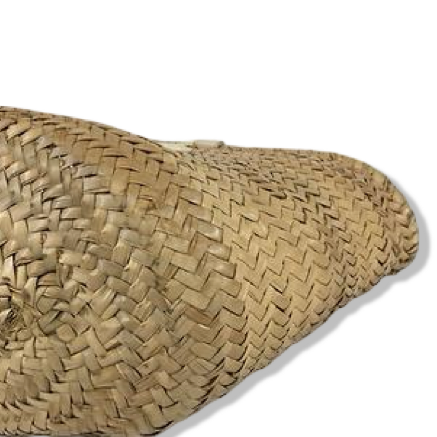 Pre-Owned Celine Triomphe Classic Panier in Raffia and Calfskin - CELINE1024