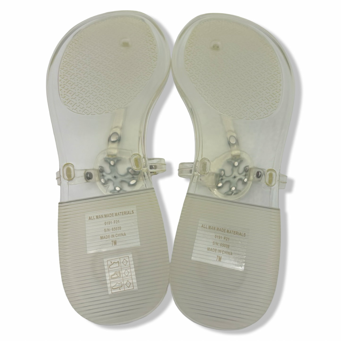 Pre-Owned Tory Burch Women's Mini Miller Flat Thong - Clear