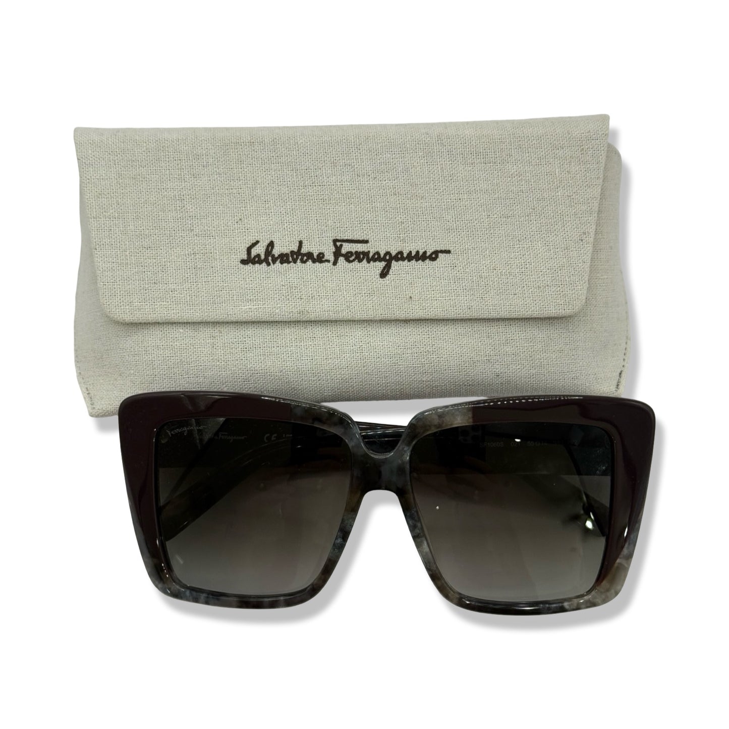 Pre-Owned Salvatore Ferragamo Marbled Sunglasses - FER1002