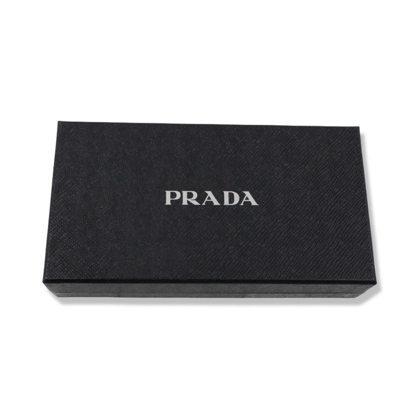 Pre-Owned Prada Saffiano Leather Pink Bow L-Shaped Wallet - P1018