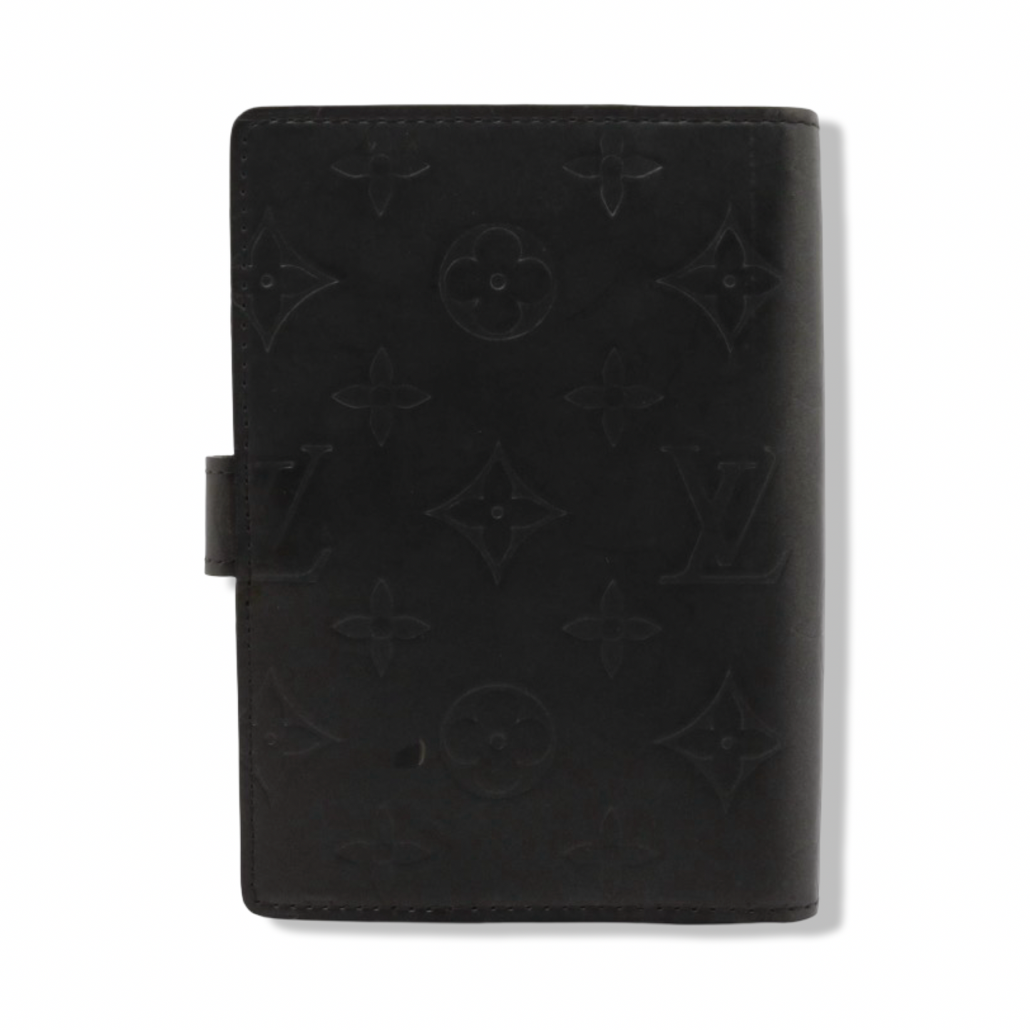 Pre-Owned Louis Vuitton Monogram Vernis Mat Leather Silver Small Ring Agenda Cover - LV2050