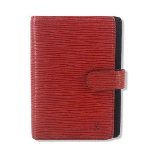 Pre-Owned Louis Vuitton Epi Leather Red Small Ring Agenda Cover - LV1339