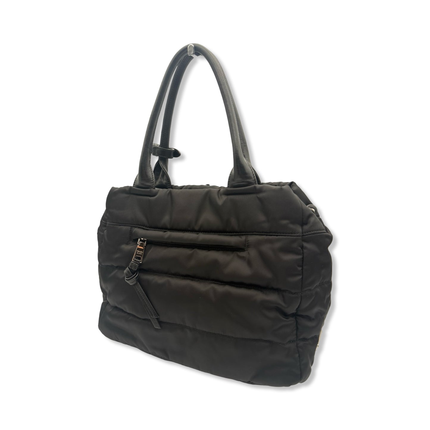 Pre-Owned Prada Black Nylon Tote - P1041