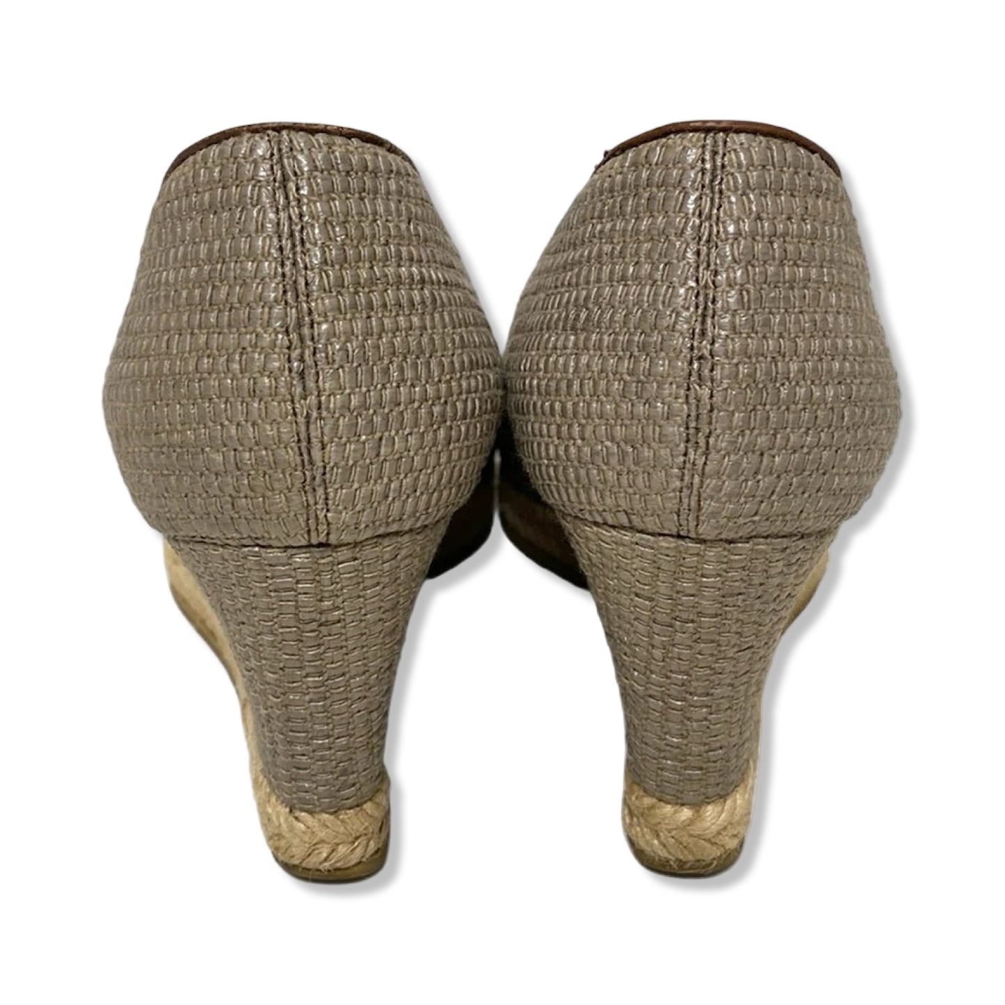 Pre-Owned Gucci Charlotte Horsebit Wedge Pumps - Size 36.5 - G1168