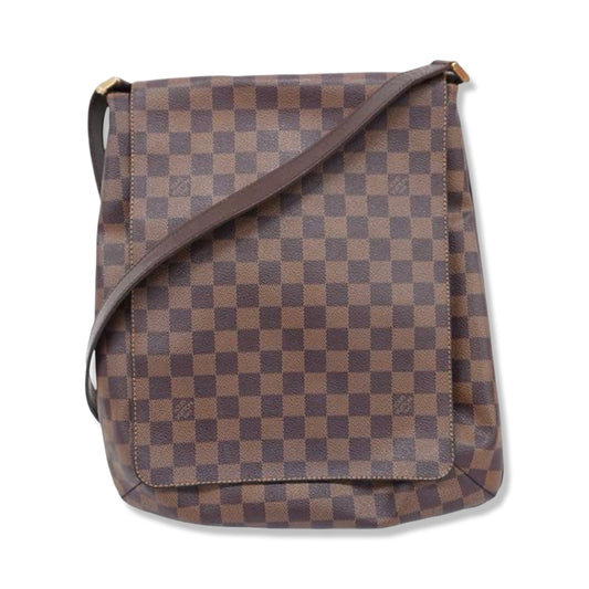 Pre-Owned Louis Vuitton Damier Ebene Canvas Musette Salsa Long Strap - LV1475