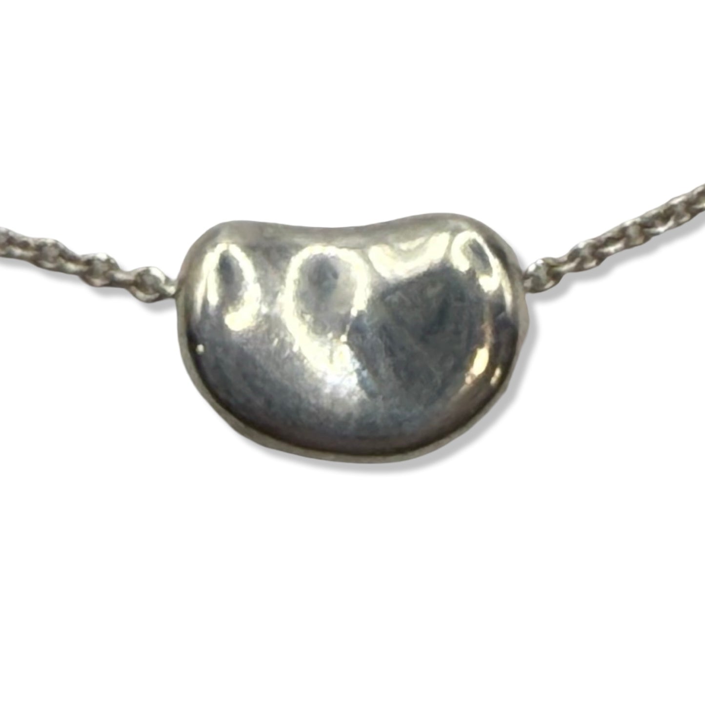 Pre-Owned Tiffany & Co Sterling Silver Small Bean Necklace - TIF1010