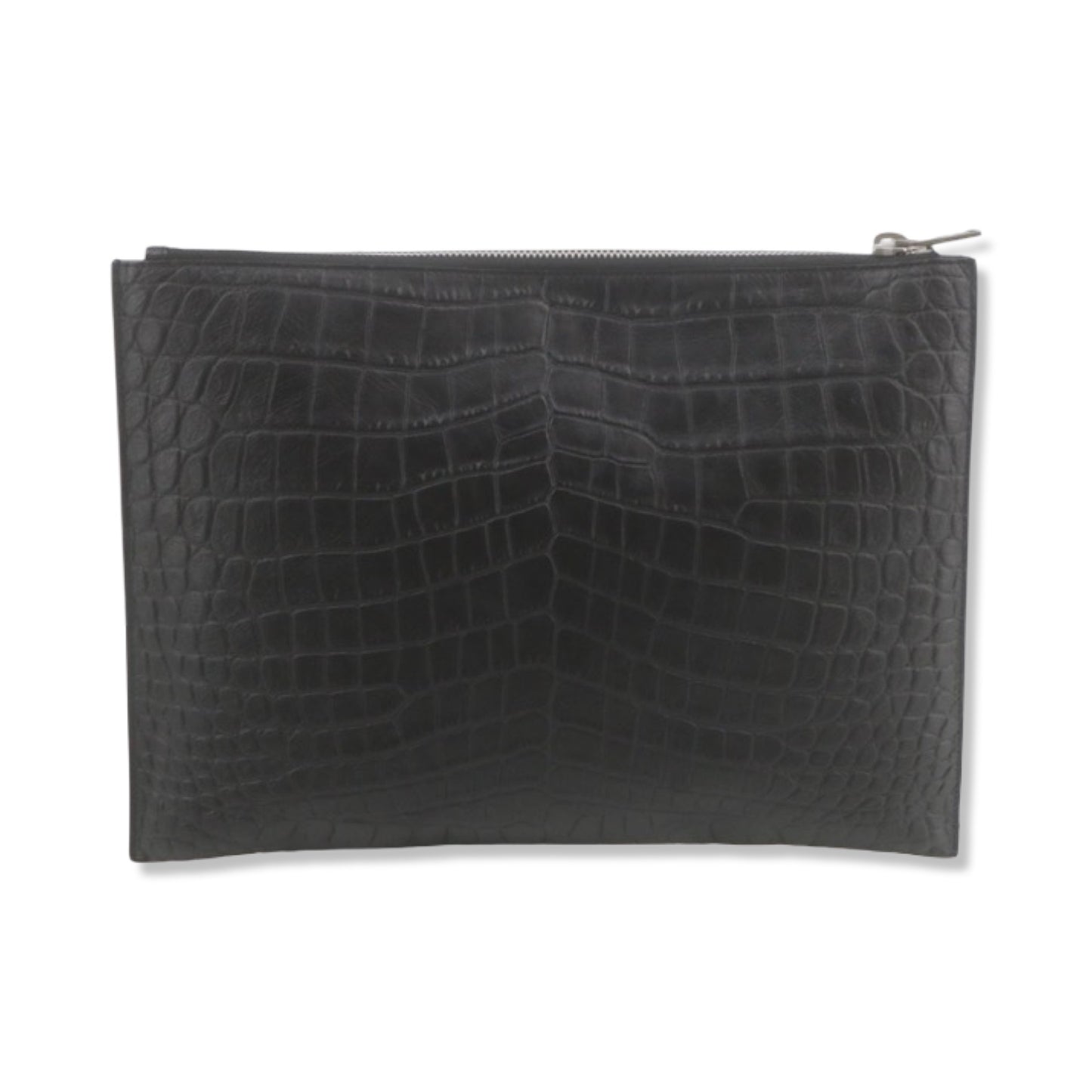 Pre-Owned Saint Laurent Croc Embossed Leather Pouch - YSL1023