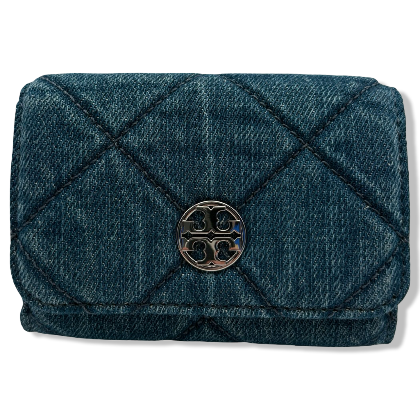 Pre-Owned Tory Burch Women's Denim Card Case