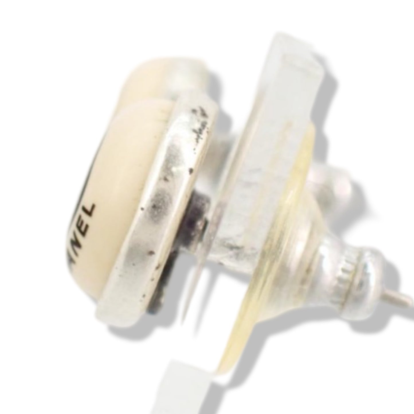 Pre-Owned Chanel Coco Button Pierced Earrings - CH1040