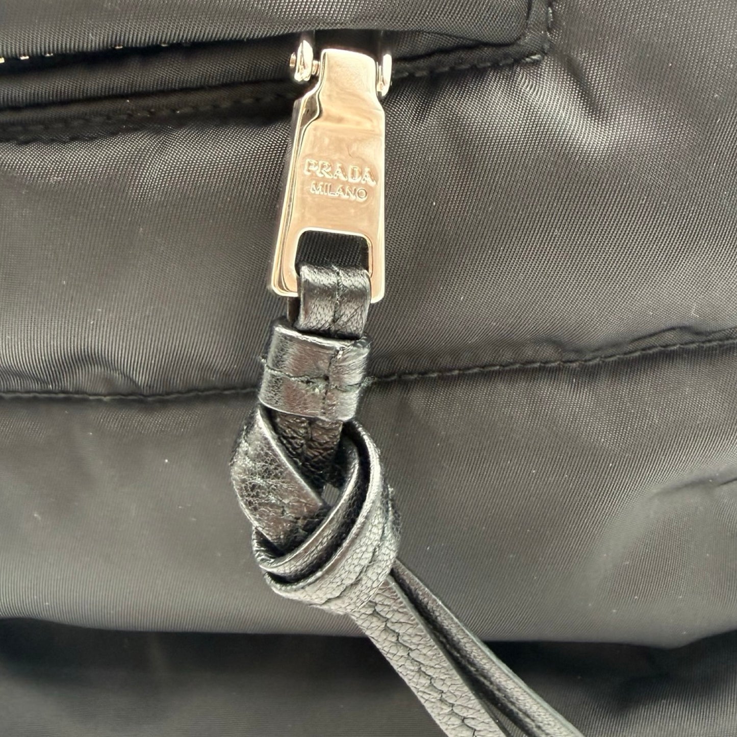 Pre-Owned Prada Black Nylon Tote - P1041